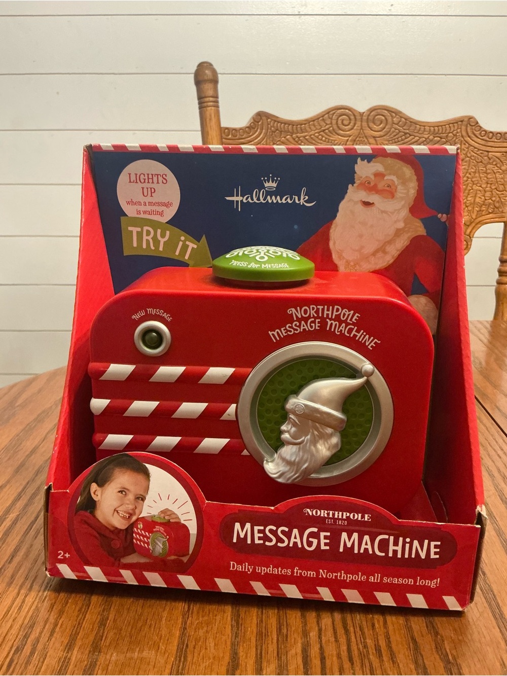 Hallmark Christmas Light Up Northpole Message Machine North Pole Santa New Boxed